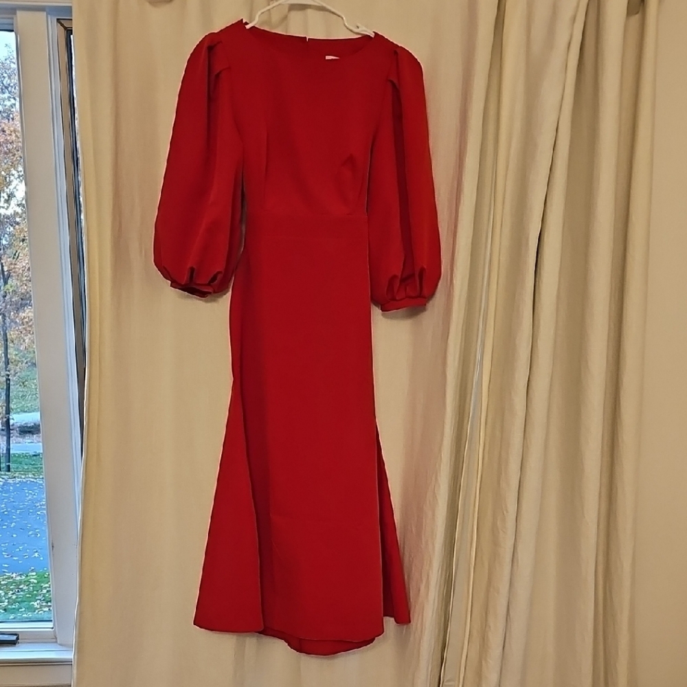 Elegant Red Women's Dress